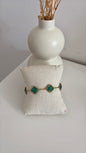 Bracelet Trèfle Émeraude