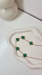 Collier Trèfle Émeraude